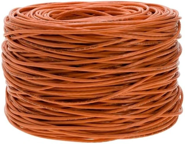 Alt view image 3 of 4 - Satmaximum CAT6 1000ft UTP Orange Ethernet Solid Cable 550Mhz LAN Cable 23AWG RJ45 Network Wire Bulk (Orange)