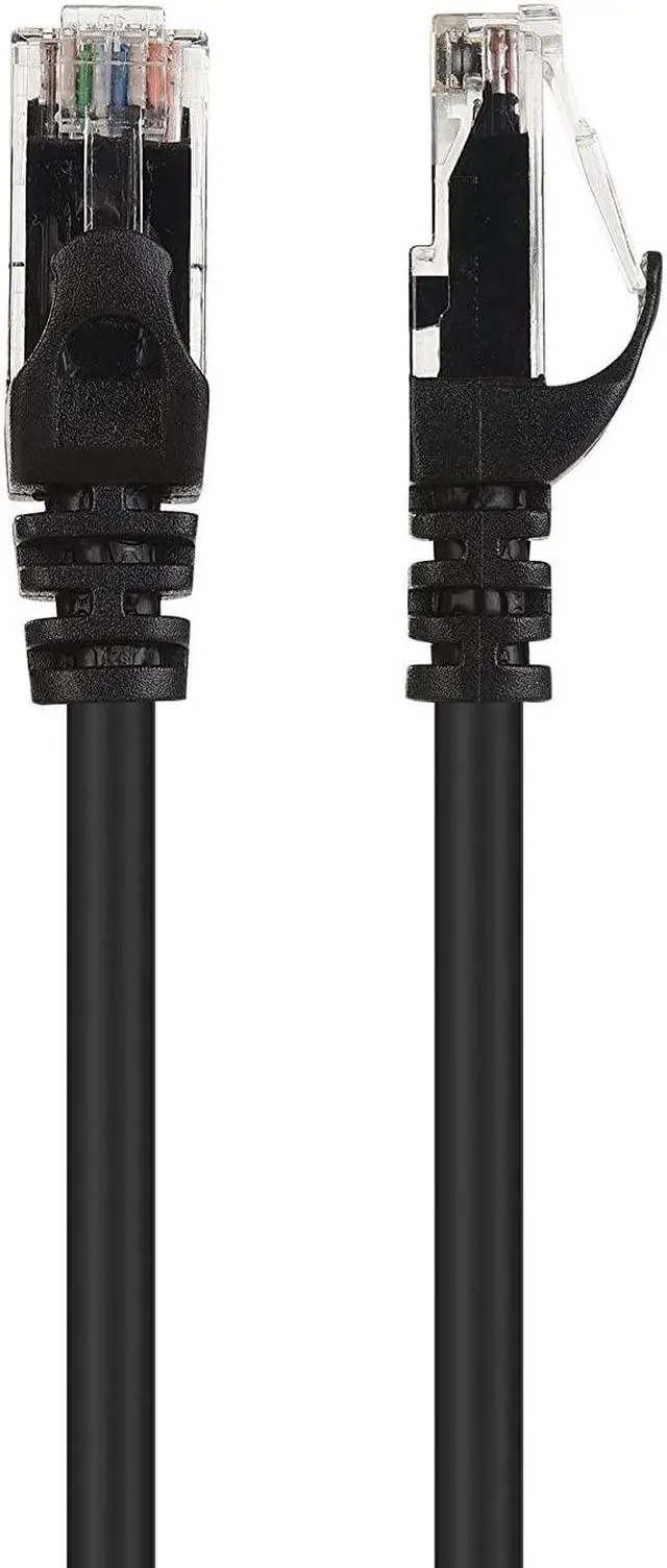 Alt view image 4 of 4 - 10-Pack Snagless Short Cat 6 Ethernet Cable 1 ft (Cat 6 Cable Cat6 Cable Internet Cable Network Cable) in Black