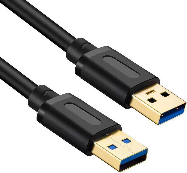 Alt view image 2 of 7 - USB 3.0 Male to Male Cable 3Ft USB to USB Cable with Gold-Plated Connector for Hard Drive Enclosures DVD Player Laptop Cooler (3Ft/1M)