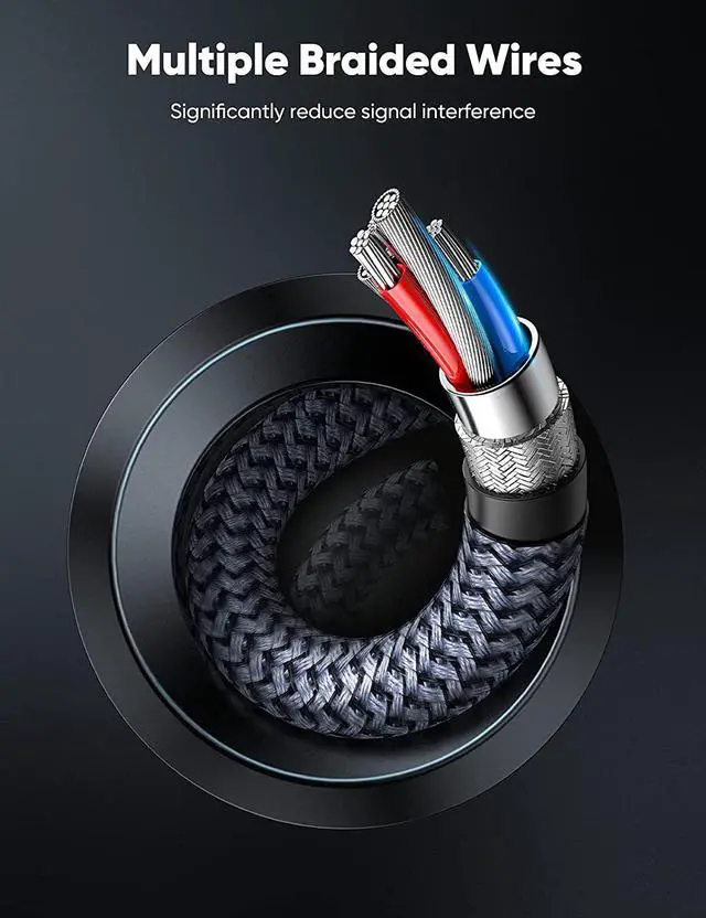 Alt view image 6 of 6 - VESA Certified DisplayPort Cable 1.4, Capshi 8K DP Cable 10 FT (8K@60Hz, 4K@144Hz, 1080P@240Hz) HBR3 Support 32.4Gbps, HDCP 2.2, HDR10 FreeSync G-Sync for Gaming Monitor 3090 Graphics PC (Grey)