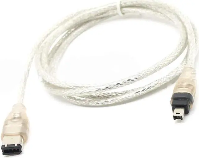 Alt view image 4 of 4 - 1.5M 4P 4 Pin to 4Pin / 6 Pin/USB 2.0 Male IEEE 1394 Adapter Cord Extension Cable for Firewire iLink Mini DV Camera Camcorder (1394 4P to 6P)