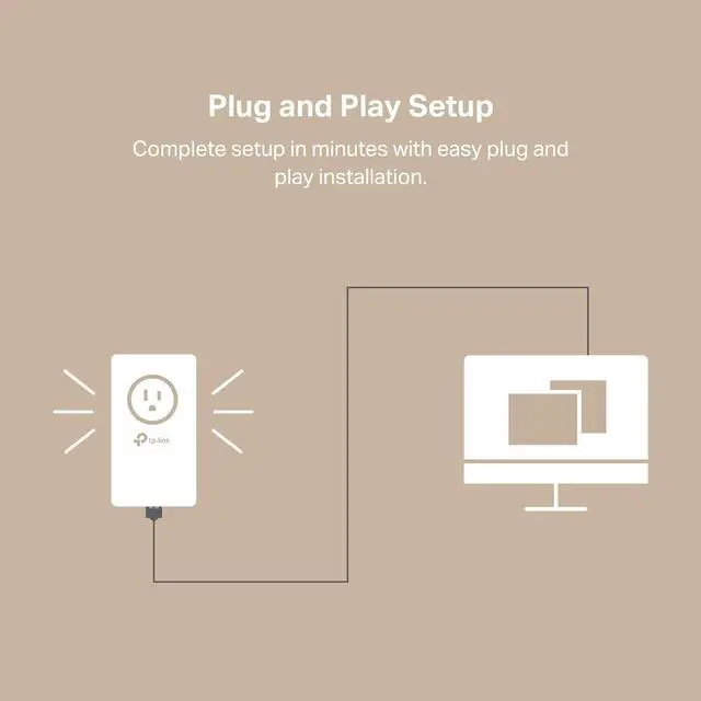Alt view image 4 of 5 - AV1000 Powerline Ethernet Adapter Kit (TL-PA7017P KIT) - Passthrough Noise Filtering Gigabit Port Plug Pair & Play Network Adapter