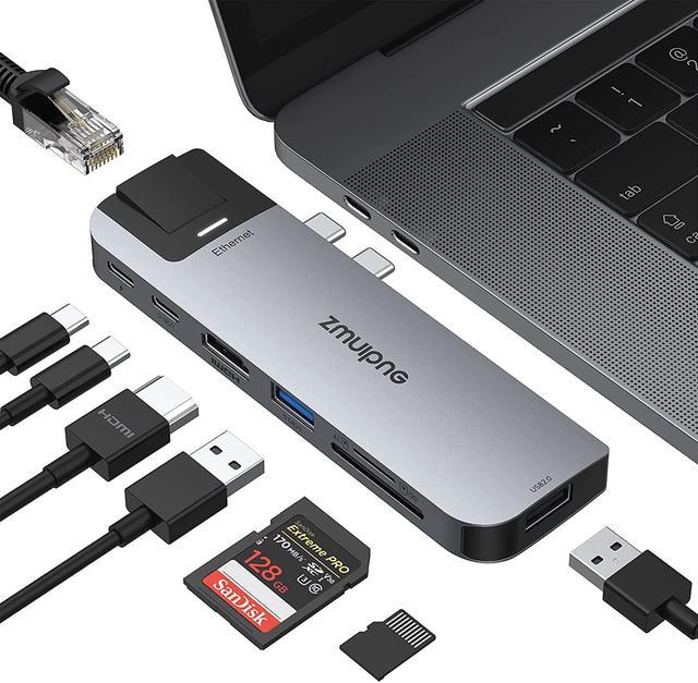 Adaptateur pour MacBook Pro 2019/2018/2017 Hub USB C, Adaptateur