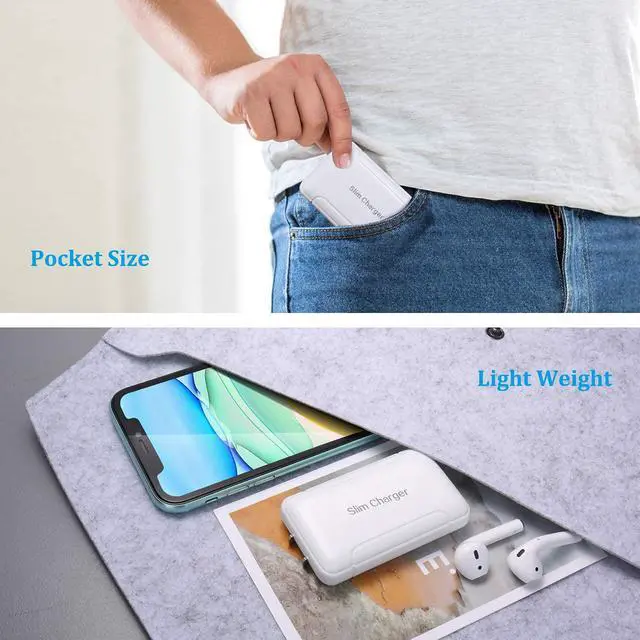 Alt view image 5 of 7 - Excgood Flat USB Wall Charger - Slim USB Plug for Wall Outlet, Compatible with iPhone 16 15 14 Pro Max/13/12/11/Xr/Xs/X, Galaxy A03s/A13/A12/S22/S21/S20/10/9/8, Webcam - 2-Pack, White