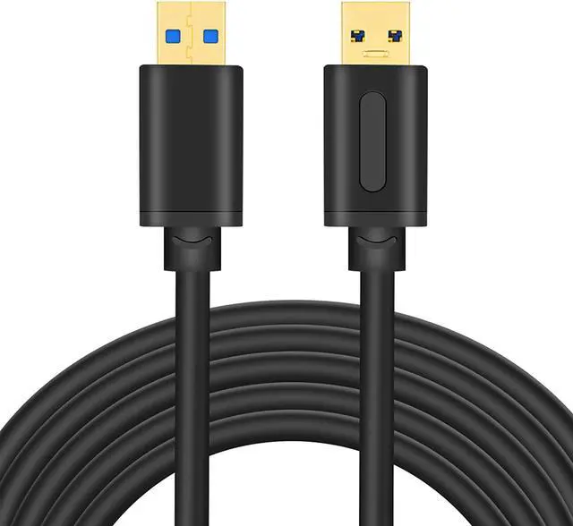 Alt view image 2 of 7 - USB 3.0 A to A Male Cable 10Ft USB Male to Male Cable Double End USB Cord Compatible with Hard Drive Enclosures DVD Player Laptop (10FT)