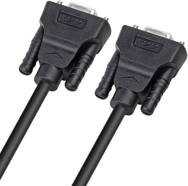 Alt view image 5 of 7 - DTech DB9 RS232 Serial Cable Female to Female Null Modem Cord Cross TX/RX line for Data Communication (6 Feet, Black)
