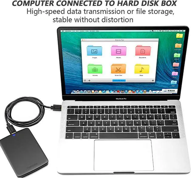 Alt view image 5 of 7 - USB 3.0 A to A Male Cable 10Ft USB Male to Male Cable Double End USB Cord Compatible with Hard Drive Enclosures DVD Player Laptop (10FT)