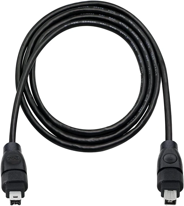 Alt view image 3 of 6 - 6FT FireWire IEEE 1394 Cable,4 Pin to 4 Pin Male to Male Cord,FireWire 400 DV iLink Cable for Laptop to Camcorder