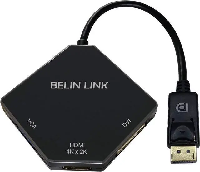 Alt view image 7 of 7 - HDMI to VGA Adapter Cable 6ft/1.8m Gold-Plated 1080P HDMI Male to VGA Male Active Video Converter Cord for Notebook PC DVD Player Laptop TV Projector Monitor Etc