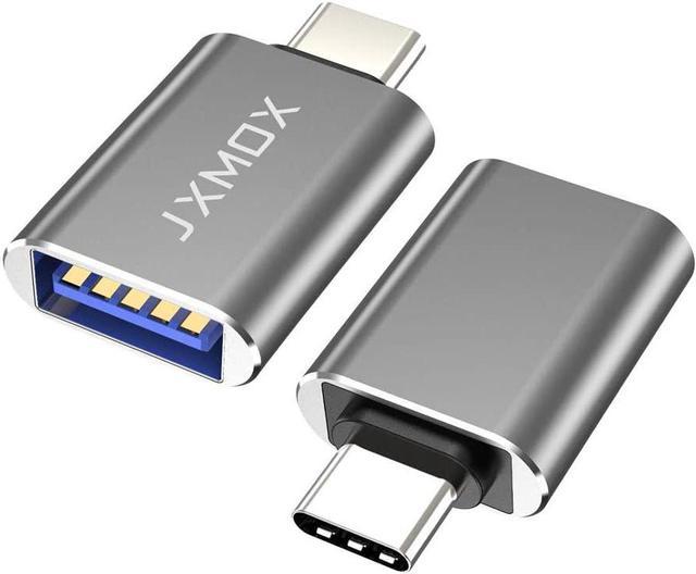 JXMOX USB C to Micro USB Adapter, (4-Pack) Type C Female to Micro USB Male  Convert Connector Support Charge Data Sync Compatible with Samsung Galaxy