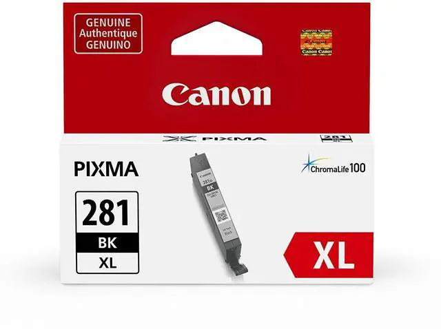 Alt view image 8 of 12 - Canon CLI-281XL Original Ink Cartridge - Blue - Inkjet - 1 Each