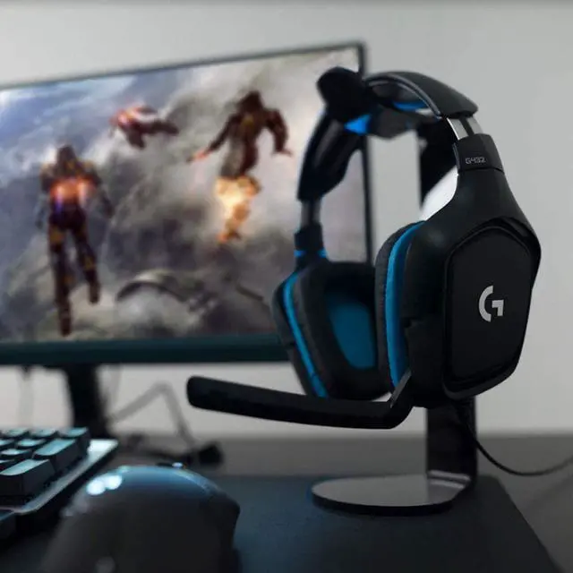 Alt view image 6 of 7 - G432 Wired Gaming Headset, 7.1 Surround Sound, DTS Headphone:X 2.0, Flip-to-Mute Mic, PC (Leatherette) Black/Blue
