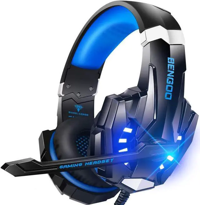 Main image of G9000 Stereo Gaming Headset for PS4 PC Xbox One PS5 Controller Noise Cancelling Over Ear Headphones with Mic LED Light 7.1 Surround Sound Soft Memory Earmuffs for Nintendo Xbox Series X|S