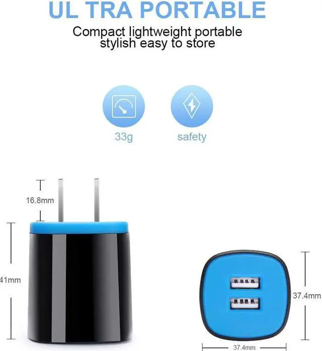 Alt view image 5 of 7 - Type C Charger Fast Charger Block Wall Plug Android USB C Cord C Charger Cable Fast Charging for Samsung Galaxy S23 S22 S21 Ultra/S21 Plus/S21/S20/S20 FE/S10/S9/A10e/A32/A71/Note 20 10 9 Moto G8/G7