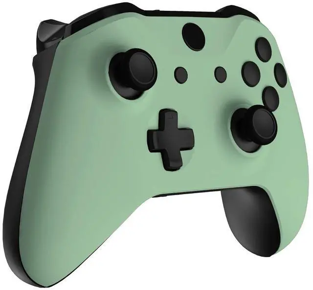 Alt view image 4 of 7 - Matcha Green Front Housing Shell Cover for Xbox One S/X Controller, Replacement Parts Custom Case Faceplate for Xbox One Wireless Controller Model 1708 @