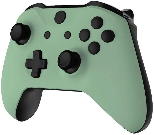 Alt view image 5 of 7 - Matcha Green Front Housing Shell Cover for Xbox One S/X Controller, Replacement Parts Custom Case Faceplate for Xbox One Wireless Controller Model 1708 @