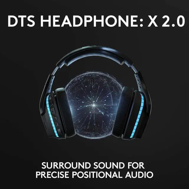 Alt view image 4 of 7 - G935 Wireless DTS:X 7.1 Surround Sound LIGHTSYNC RGB PC Gaming Headset - Black/Blue