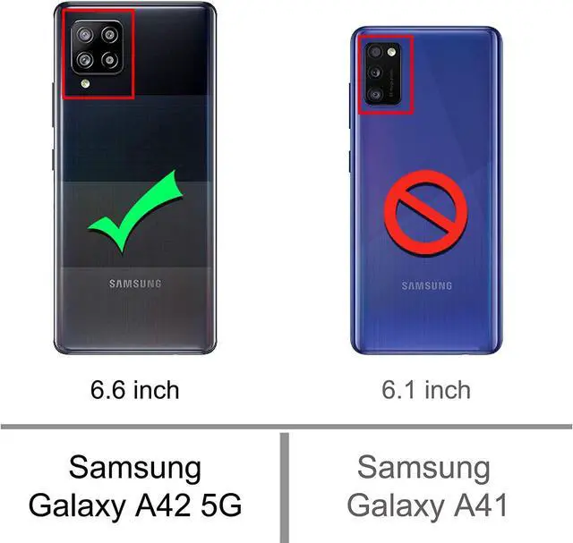 Alt view image 2 of 7 - Osophter for Galaxy A42 5G Case Samsung M42 5G Case Shock-Absorption Flexible TPU Rubber Protective Cell Phone Cover for Samsung Galaxy A42 5G(Navy Blue)