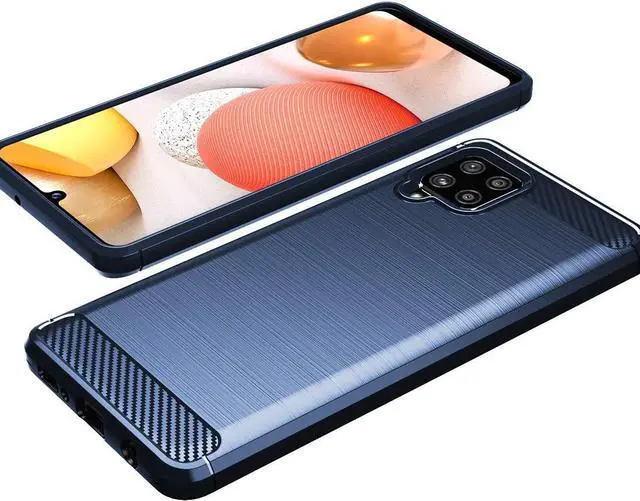Alt view image 4 of 7 - Osophter for Galaxy A42 5G Case Samsung M42 5G Case Shock-Absorption Flexible TPU Rubber Protective Cell Phone Cover for Samsung Galaxy A42 5G(Navy Blue)