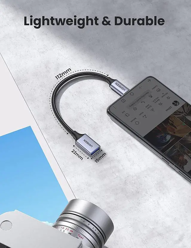 Alt view image 7 of 7 - UGREEN USB C to USB 3.0 Adapter Type C OTG Cable Thunderbolt 3 to USB Female Adapter OTG Cable Compatible for MacBook Pro 2020/2019/2018 MacBook Air/iPad Pro 2020 Dell XPS Galaxy Note20 Ultra S20