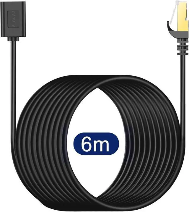 Alt view image 6 of 6 - J&D Ethernet Extension Cable Cat 6 Ethernet Extender Cable Adapter (20 Feet) Support Cat6 / Cat5e / Cat5 Standards RJ45 Cords Shielded Male to Female