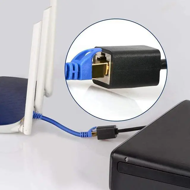 Alt view image 4 of 6 - J&D Ethernet Extension Cable Cat 6 Ethernet Extender Cable Adapter (20 Feet) Support Cat6 / Cat5e / Cat5 Standards RJ45 Cords Shielded Male to Female