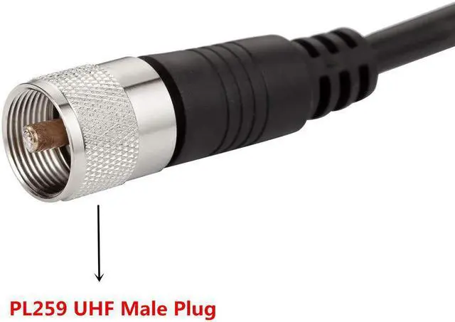 Alt view image 3 of 5 - CB Antenna Cable, RG8x Coax Jumper, 6ft UHF Male to Male Low Loss CB Coaxial Cables, 50 Ohm for HAM Radio Antenna