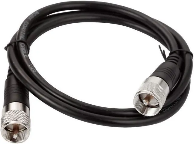 Main image of CB Antenna Cable, RG8x Coax Jumper, 6ft UHF Male to Male Low Loss CB Coaxial Cables, 50 Ohm for HAM Radio Antenna