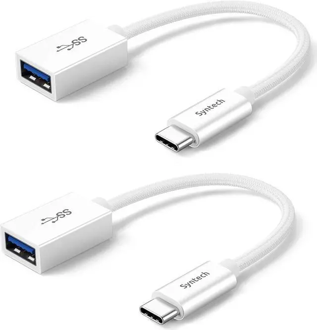 Main image of USB C to USB Adapter 2 Pack USB C to USB3 Adapter USB Type C to USB Thunderbolt 3 to USB Female Adapter OTG Cable
