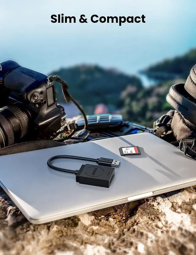 Alt view image 5 of 7 - UGREEN SD Card Reader USB 3.0 Dual Slot Flash Memory Card Reader TF SD Micro SD SDXC SDHC MMC RS-MMC Micro SDXC Micro SDHC UHS-I for Mac Windows Linux Chrome Read 2 Cards Simultaneously