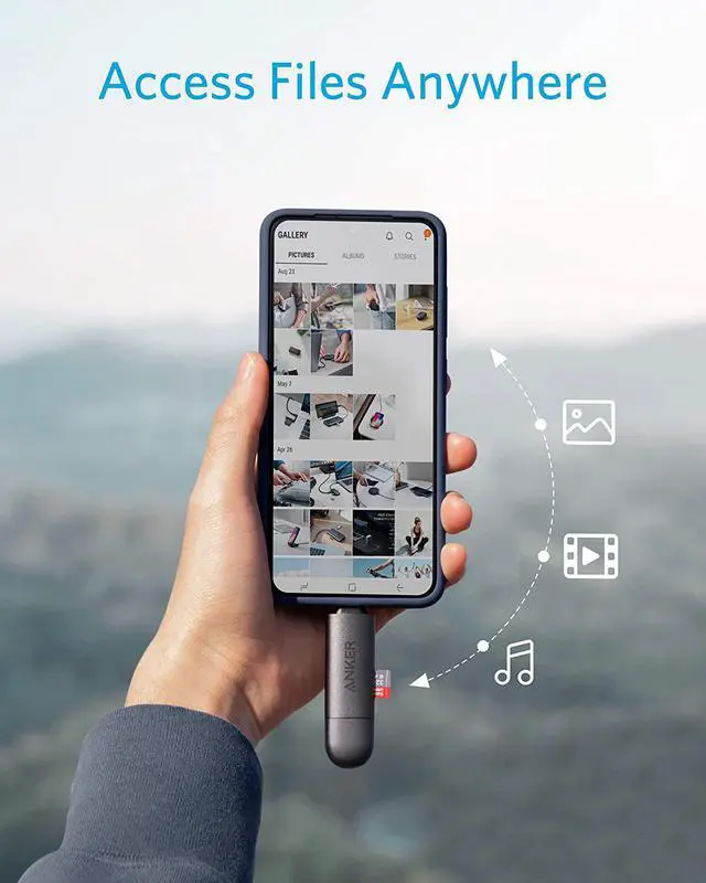 Alt view image 5 of 7 - USB-C and USB 3.0 SD Card Reader PowerExpand+ 2-in-1 Memory Card Reader with Dual Connectors for SDXC SDHC (Micro) SD MMC RS-MMC Micro SDXC Micro SDHC and UHS-I