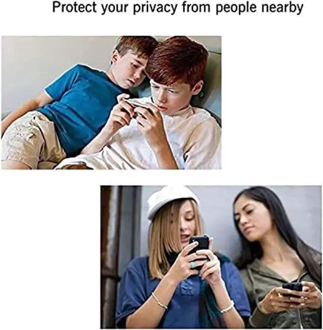 Alt view image 4 of 6 - 2 Pack Privacy Screen Protector for iPhone 14 Pro [6.1 inch] + 2 Pack Camera Lens Protector Anti Spy Private Tempered Glass Case Friendly