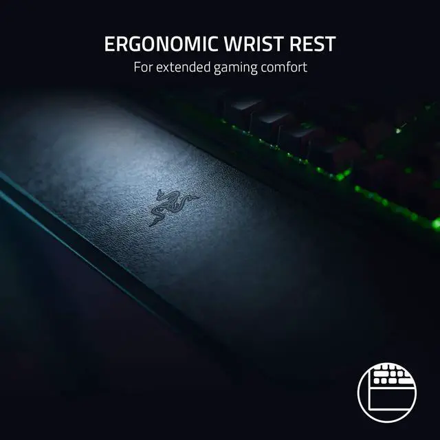 Alt view image 3 of 7 - V3 Mechanical Gaming Keyboard: Green Mechanical Switches - Tactile & Clicky - Chroma RGB Lighting - Compact Form Factor - Programmable Macro Functionality - Classic Black