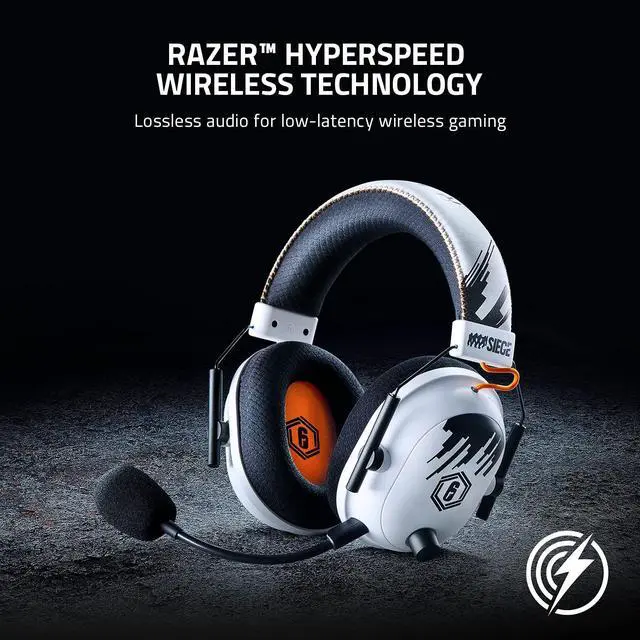 Alt view image 2 of 7 - BlackShark V2 Pro Wireless Gaming Headset: THX 7.1 Spatial Surround Sound - 50mm Drivers - Detachable Mic - for PC, PS5, PS4, Switch, Xbox One, Xbox Series X|S - Six Siege Special Edition