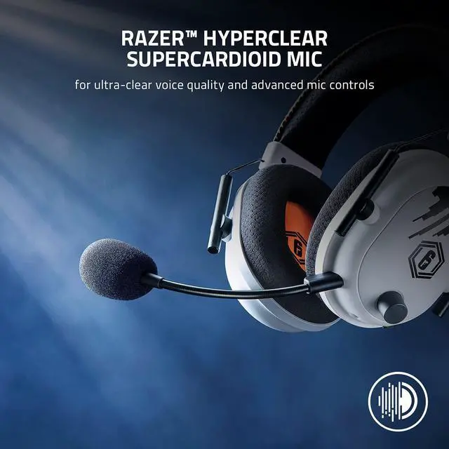 Alt view image 4 of 7 - BlackShark V2 Pro Wireless Gaming Headset: THX 7.1 Spatial Surround Sound - 50mm Drivers - Detachable Mic - for PC, PS5, PS4, Switch, Xbox One, Xbox Series X|S - Six Siege Special Edition