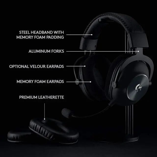 Alt view image 6 of 7 - G PRO X Wireless Lightspeed Gaming Headset Gen 1: Blue VO!CE Mic Filter Tech, 50 mm PRO-G Drivers, and DTS Headphone:X 2.0 Surround Sound - Black