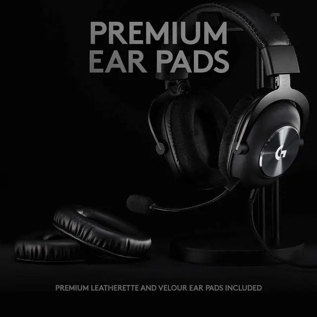 Alt view image 11 of 16 - Logitech G PRO X USB Wired Virtual 7.1 Surround Sound DTS Headphone X 2.0 Gaming Over-the-Ear Headset with Blue VO!CE for Windows 981-000817 - Black