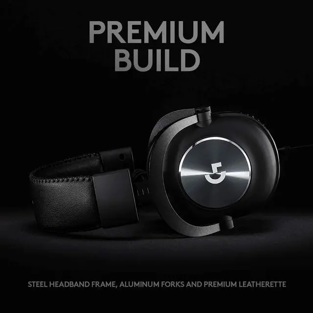 Alt view image 12 of 16 - Logitech G PRO X USB Wired Virtual 7.1 Surround Sound DTS Headphone X 2.0 Gaming Over-the-Ear Headset with Blue VO!CE for Windows 981-000817 - Black
