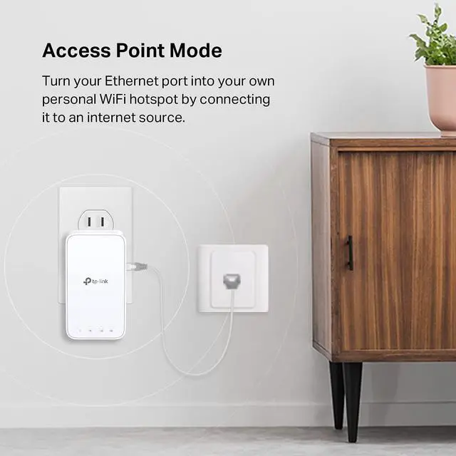 Alt view image 5 of 7 - TP-Link WiFi Extender with Ethernet Port, Dual Band 5GHz/2.4GHz (AC1200)