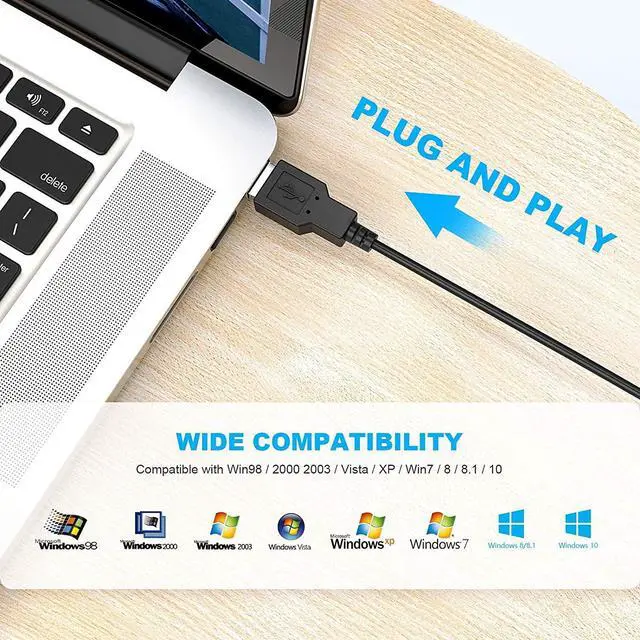 Alt view image 5 of 7 - TECKNET Wired Mouse USB Wired Computer Mouse 3600DPI 4 Adjustable Levels 6-Button Ergonomic Mice Home and Office Mouse for Laptop PC Desktop Notebook - Grey