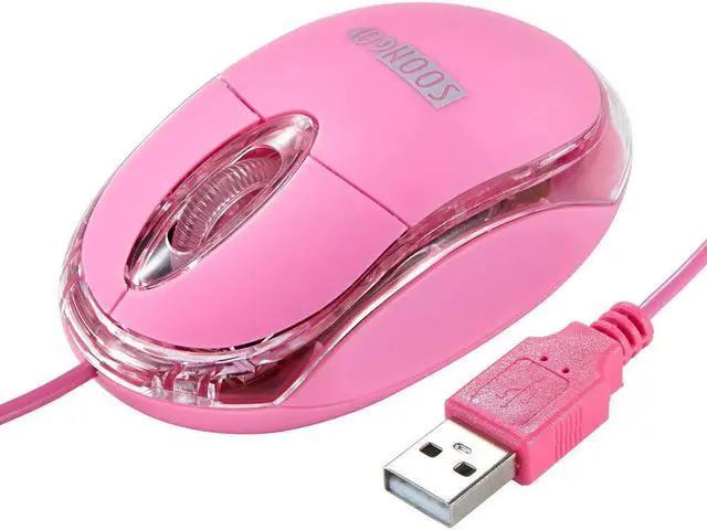 Alt view image 2 of 7 - Kids Mouse 2 Pack [Pink Blue] for Laptop Mini USB Optical Wired Mice fit for Kids Girls Lady use Compatible with Computer Laptop PC Desktop Windows 7/8/10/XP Vista and Mac