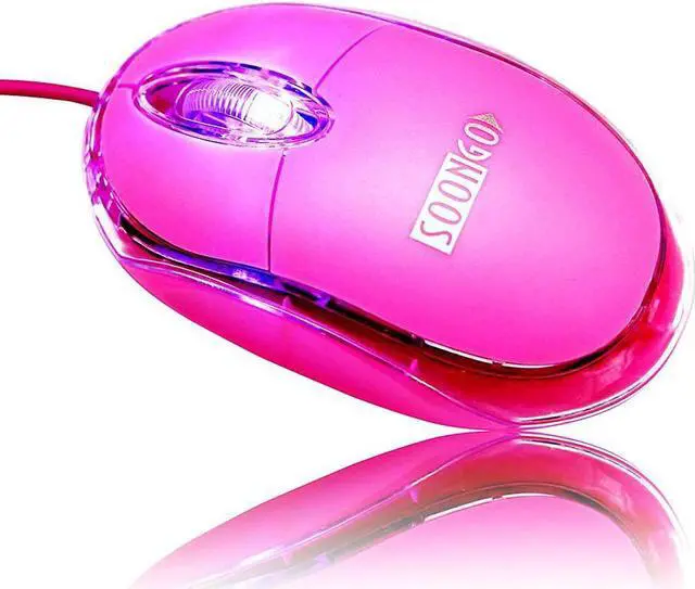 Alt view image 4 of 7 - Kids Mouse 2 Pack [Pink Blue] for Laptop Mini USB Optical Wired Mice fit for Kids Girls Lady use Compatible with Computer Laptop PC Desktop Windows 7/8/10/XP Vista and Mac