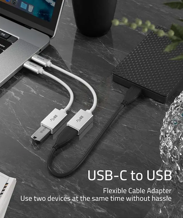 Alt view image 3 of 7 - USB C to USB Adapter 2 Pack USB C to USB3 Adapter USB Type C to USB Thunderbolt 3 to USB Female Adapter OTG Cable