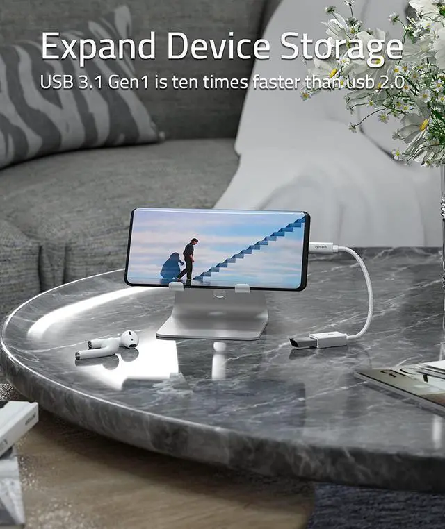 Alt view image 6 of 7 - USB C to USB Adapter 2 Pack USB C to USB3 Adapter USB Type C to USB Thunderbolt 3 to USB Female Adapter OTG Cable