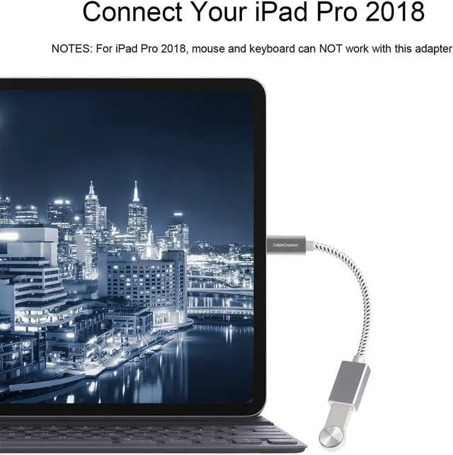 Alt view image 6 of 7 - USB3.1 USB Female to USB C Adapter 0.5 FT CableCreation USB C to USB A Female Adapter Cable OTG 5Gbps Data Female USB A to C Male for MacBook Pro Air XPS 13 15 S21 S20 S10 etc, 0.15m Space Gray