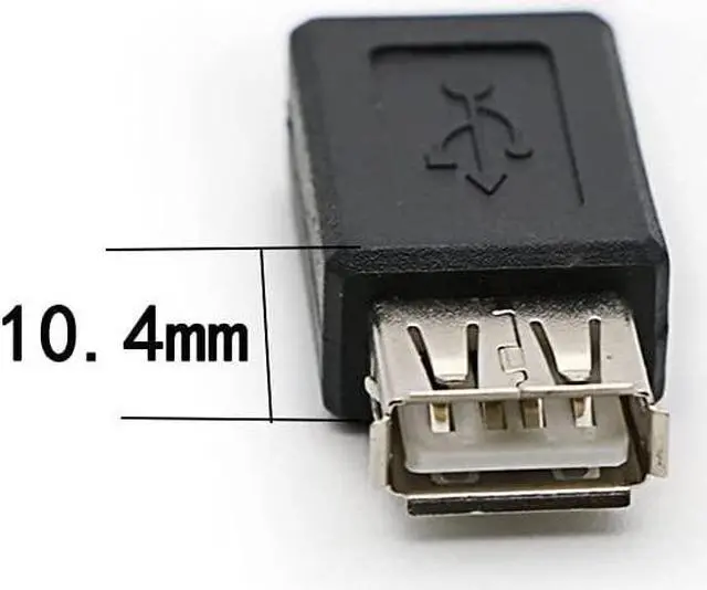 Alt view image 5 of 5 - 3 Pack USB 2.0 A Female to USB B Mini 5 Pin Female Adapter Converter