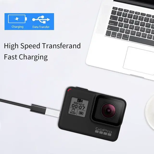 Alt view image 5 of 6 - USB Mini to USB C Adapter, Mini USB to USB C, 480 Mbps USB C Female to Mini USB Male Adapter, USB C to Mini USB 2.0 Adapter for Data Syncing and Charging. (Silver)