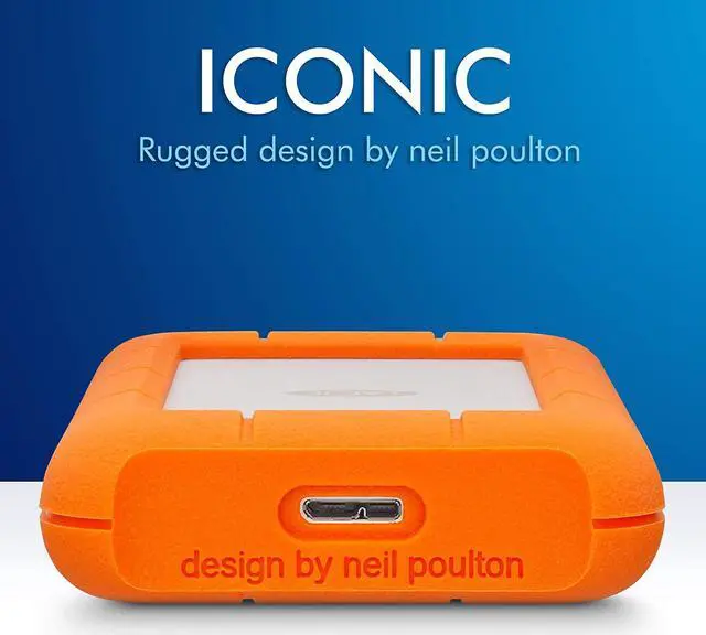 Alt view image 12 of 20 - LaCie 5TB Rugged Mini Portable Hard Drive USB 3.0 Model STJJ5000400 Orange
