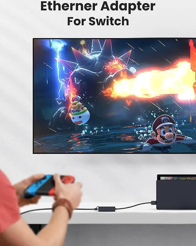 Alt view image 3 of 7 - UGREEN Ethernet Adapter USB 2.0 to 10 100 Network RJ45 LAN Wired Adapter Compatible with Nintendo Switch Wii Wii U MacBook Chromebook Windows Mac OS Surface Linux ASIX AX88772A Chipset Black