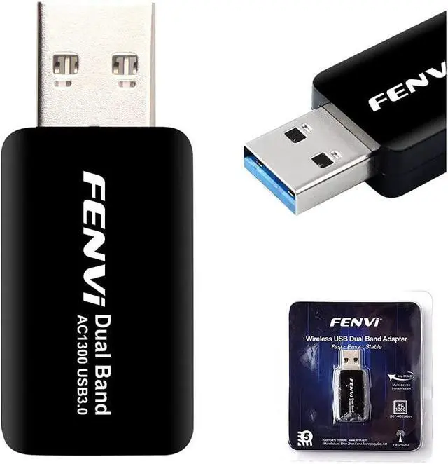 Main image of 1300Mbps USB WiFi Card Dual Band USB 3.0 WiFi Adapter 2.4GHz 400Mbps 5GHz 867Mbps 802.11ac Dual Band Wireless Mini Carry Network Card for PC Desktop Laptop for Windows 11/10/8.1/8/7,Mac OS X